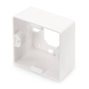 Digitus Surface Mountbox 80x80 mm for Keystone Walloutlet, German Type